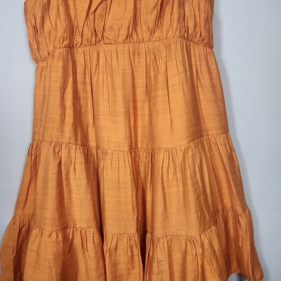 NWT Express Mustard Color Mini Dress - Picture 5 of 12